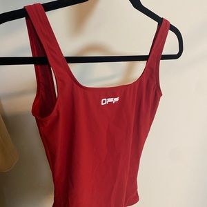 OFF WHITE RED ONE PIECE